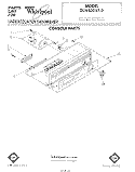 CONSOLE Diagram and Parts List for DU8500XT0  Whirlpool Dishwasher