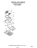 SURFACE UNIT Diagram and Parts List for RC8800XPH  Whirlpool Cooktop