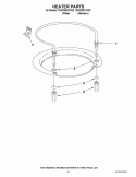 HEATER PARTS Diagram and Parts List for 7GU2300XTVQ3  Whirlpool Dishwasher