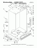 CABINET PARTS Diagram and Parts List for KSSS48QTW03  KitchenAid Refrigerator