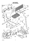 UNIT Diagram and Parts List for ET20GKXSW03  Whirlpool Refrigerator