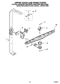 UPPER WASH AND RINSE PARTS Diagram and Parts List for KUDS01DJSP0  KitchenAid Dishwasher