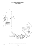 FILL AND OVERFILL Diagram and Parts List for 4KUDC220T2  KitchenAid Dishwasher
