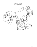 BLOWER Diagram and Parts List for KUDA220TWH1  KitchenAid Dishwasher
