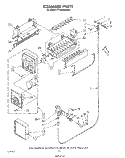 ICE MAKER , MISCELLANEOUS Diagram and Parts List for ET18XMXSW03  Whirlpool Refrigerator