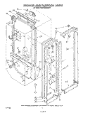 BREAKER AND PARTITION Diagram and Parts List for KSRF22DSWHY1  KitchenAid Refrigerator