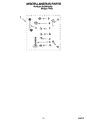 MISCELLANEOUS  PARTS, OPTIONAL PARTS (NOT INCLUDED) Diagram and Parts List for 3XLBR5432JQ3  Whirlpool Washer