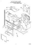 UPPER OVEN Diagram and Parts List for RBD275PDB1  Whirlpool Wall Oven
