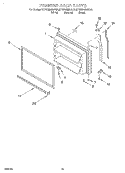 FREEZER DOOR, LIT/OPTIONAL Diagram and Parts List for KTRV20MGBL01  KitchenAid Refrigerator