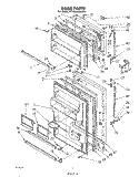 Part Location Diagram of 844723 Whirlpool Trim End Cap - White
