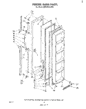 FREEZER DOOR Diagram and Parts List for ED26MKXLWR0  Whirlpool Refrigerator