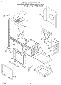UPPER OVEN Diagram and Parts List for RBD275PDB8  Whirlpool Wall Oven