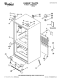 CABINET PARTS Diagram and Parts List for GX5FHTXVQ05  Whirlpool Refrigerator