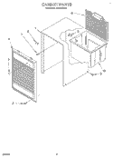 SECTION Diagram and Parts List for AD0502XA2  Whirlpool Dehumidifier