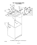 TOP AND CABINET, LITERATURE AND OPTIONAL Diagram and Parts List for LA5460XPW5  Whirlpool Washer