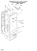 REFRIGERATOR LINER Diagram and Parts List for KSRP22KDAL02  KitchenAid Refrigerator