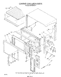 SECTION Diagram and Parts List for MW8650XS5  Whirlpool Microwave