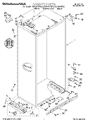 CABINET Diagram and Parts List for KSSP48QFB05  KitchenAid Refrigerator