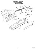 CONTROL PARTS Diagram and Parts List for KSRY25CRMS01  KitchenAid Refrigerator