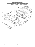 TOP VENTING PARTS Diagram and Parts List for KBMC140HBT02  KitchenAid Microwave Oven Combo