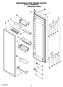 Part Location Diagram of 2303113 Whirlpool Bracket, Door Stop (Chrome)