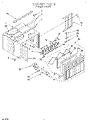 CABINET Diagram and Parts List for X12002G0  Roper Air Conditioner