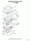 REFRIGERATOR SHELF PARTS Diagram and Parts List for ED5LVAXWS04  Whirlpool Refrigerator