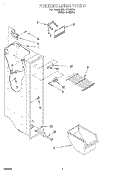 FREEZER LINER Diagram and Parts List for 3XART720F02  Whirlpool Refrigerator