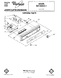CONSOLE Diagram and Parts List for DU7400XS1  Whirlpool Dishwasher
