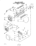 ICEMAKER, LIT/OPTIONAL Diagram and Parts List for 3ED22DQXAW00  Whirlpool Refrigerator