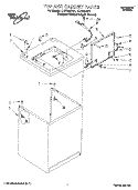 TOP AND CABINET, LIT/OPTIONAL Diagram and Parts List for LLC7244BQ1  Whirlpool Washer