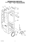 Part Location Diagram of WPW10151372 Whirlpool Air Diffuser Assembly