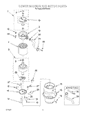 SECTION Diagram and Parts List for 4KBDS250T4  KitchenAid Food Waste Disposer