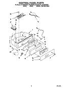 CONTROL PANEL PARTS Diagram and Parts List for GI1500XHB9  Whirlpool Ice Maker