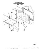 DOOR, LIT/OPTIONAL Diagram and Parts List for RF3020XEW1  Whirlpool Range