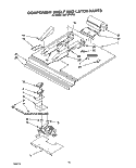 COMPONENT SHELF AND LATCH Diagram and Parts List for RB770PXYQ2  Whirlpool Wall Oven