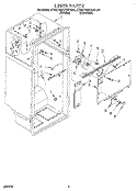 LINER Diagram and Parts List for KTRD18KXAL30  Whirlpool Refrigerator