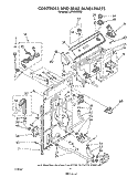 CONTROLS AND REAR PANEL Diagram and Parts List for LA7900XSW2  Whirlpool Washer