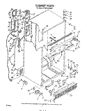 CABINET Diagram and Parts List for ET20VMXSW01  Whirlpool Refrigerator