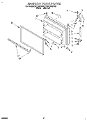 FREEZER DOOR Diagram and Parts List for 4YET18TKDN02  Whirlpool Refrigerator