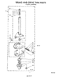 BRAKE AND DRIVE TUBE Diagram and Parts List for LA5300XPW5  Whirlpool Washer