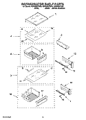 REFRIGERATOR SHELF PARTS Diagram and Parts List for KSSS36QTB00  KitchenAid Refrigerator