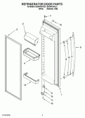 REFRIGERATOR DOOR PARTS Diagram and Parts List for ED2NHGXVL01  Whirlpool Refrigerator