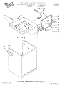 TOP AND CABINET, LIT/OPTIONAL Diagram and Parts List for GLSR5233AW0  Whirlpool Washer