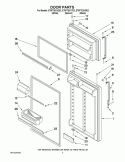 DOOR PARTS Diagram and Parts List for ET8FTEXVT02  Whirlpool Refrigerator