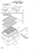 SHELF, LIT/OPTIONAL Diagram and Parts List for ET16JMXDN01  Whirlpool Refrigerator