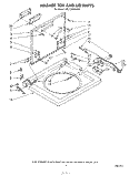 WASHER TOP AND LID Diagram and Parts List for KELC500SWH1  KitchenAid Washer Dryer Combo