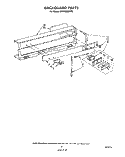 BACKGUARD Diagram and Parts List for SF3100EKW0  Whirlpool Range