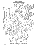 SHELF , LIT/OPTIONAL Diagram and Parts List for ET22DKXWW00  Whirlpool Refrigerator