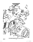 SECTION Diagram and Parts List for LE6098XTG1  Whirlpool Dryer